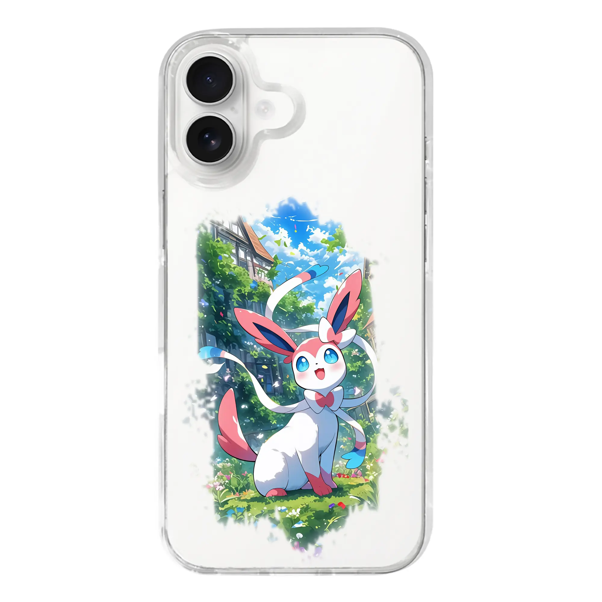 ポケモン グッズ,ニンフィア - iPhone 17シリーズ 透明スマホケース – 薄型・耐衝撃・精密フィット保護カバー